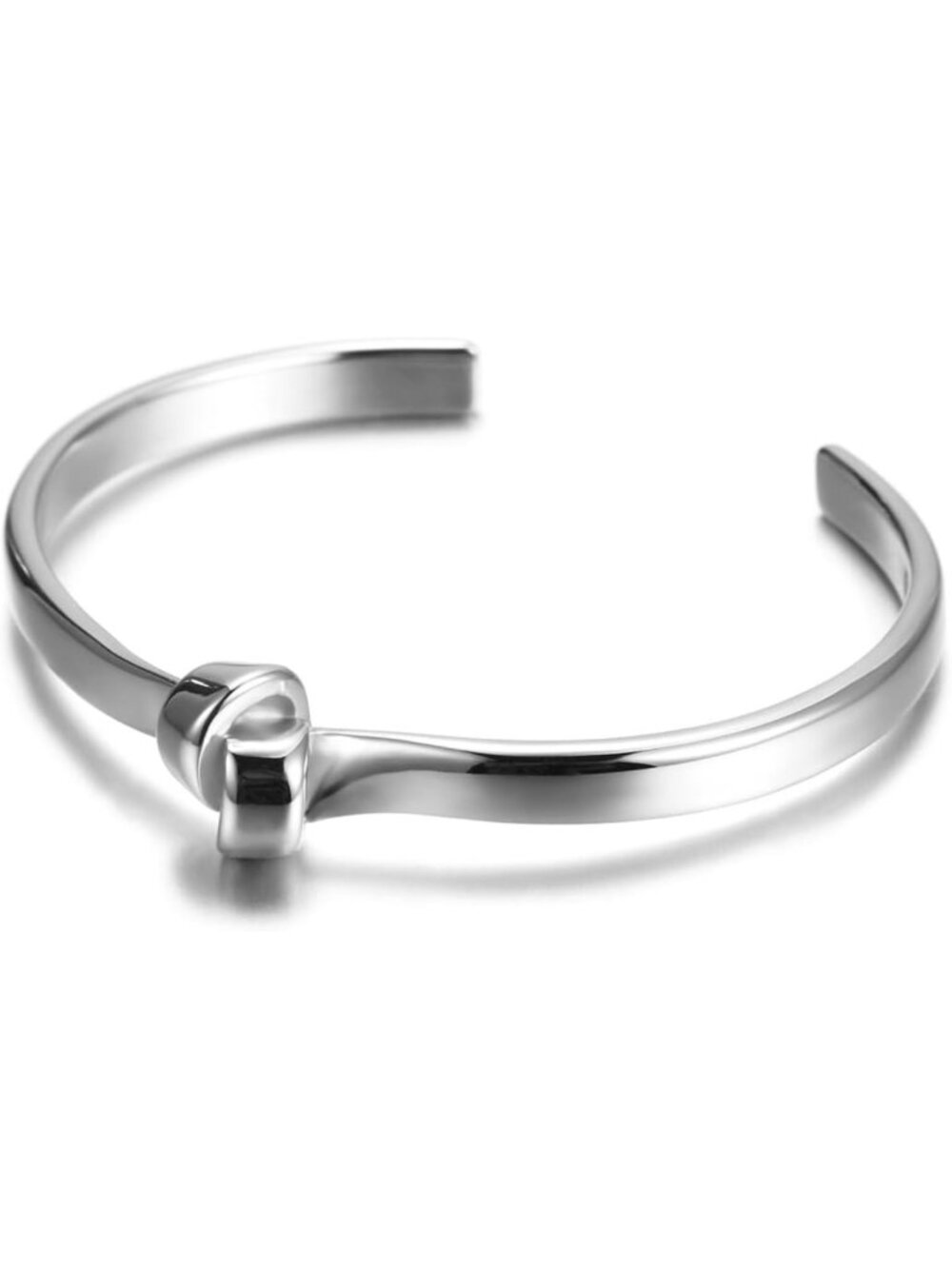 Chunky Gold Silver Cuff Bracelet for Women, 14K Plated Stainless Steel Knot